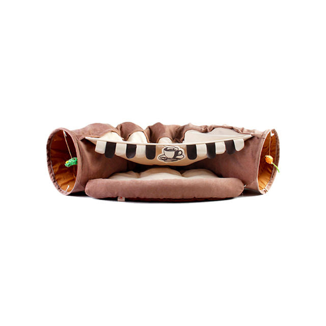 Foldable Cat Tunnel & Bed Villa