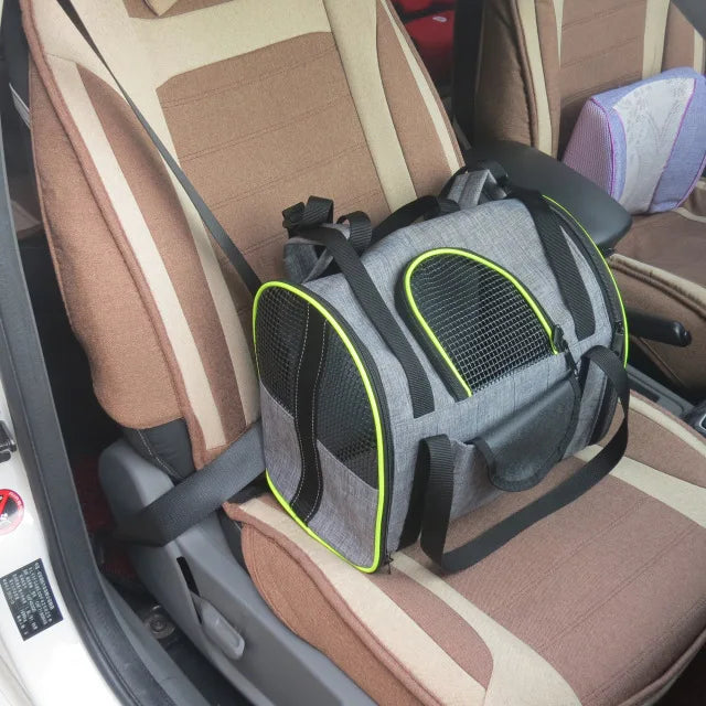 Multi-Function Folding Pet Car Seat Carrier