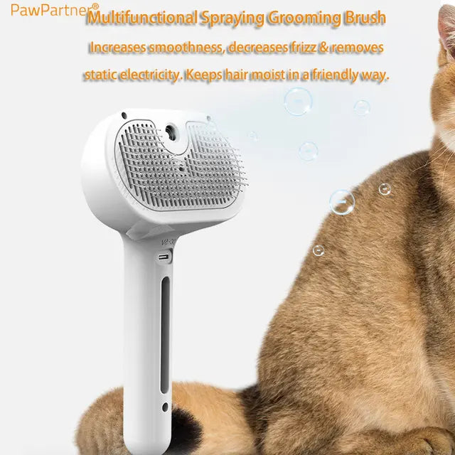 PawPartner Self-Cleaning Mist Grooming Comb