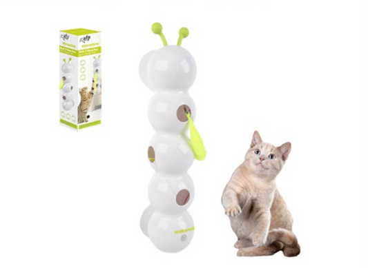 Interactive Caterpillar Cat Toy – Suction Cup