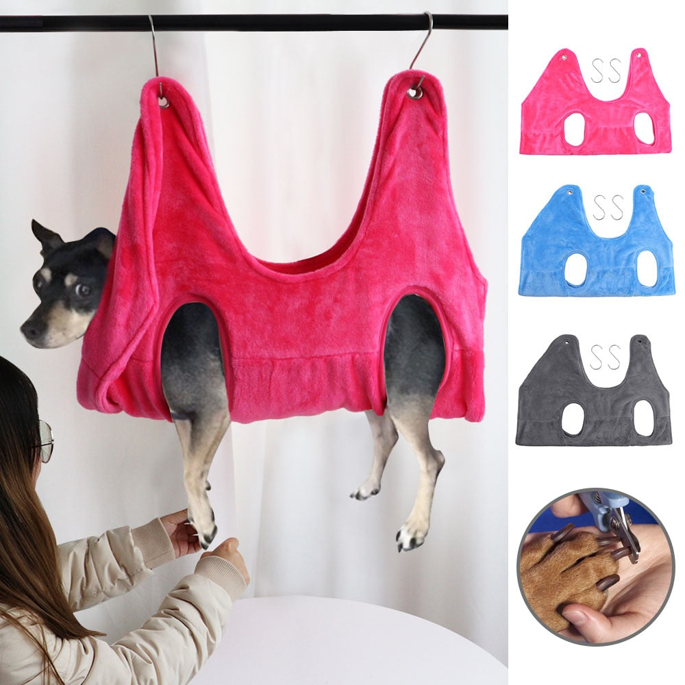 Pet Grooming Restraint Hammock Bag