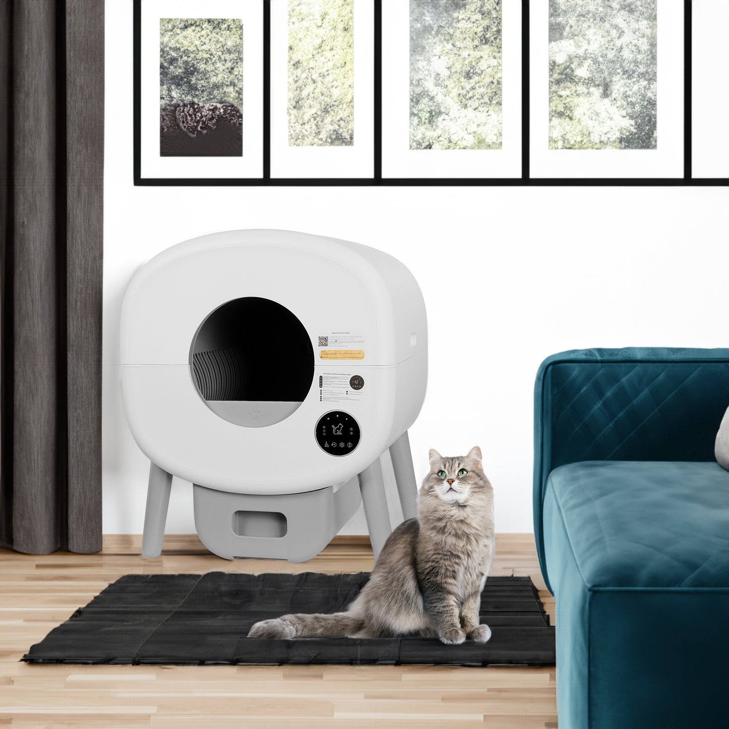 Smart Cat Litter Box with Sensors - Model B
