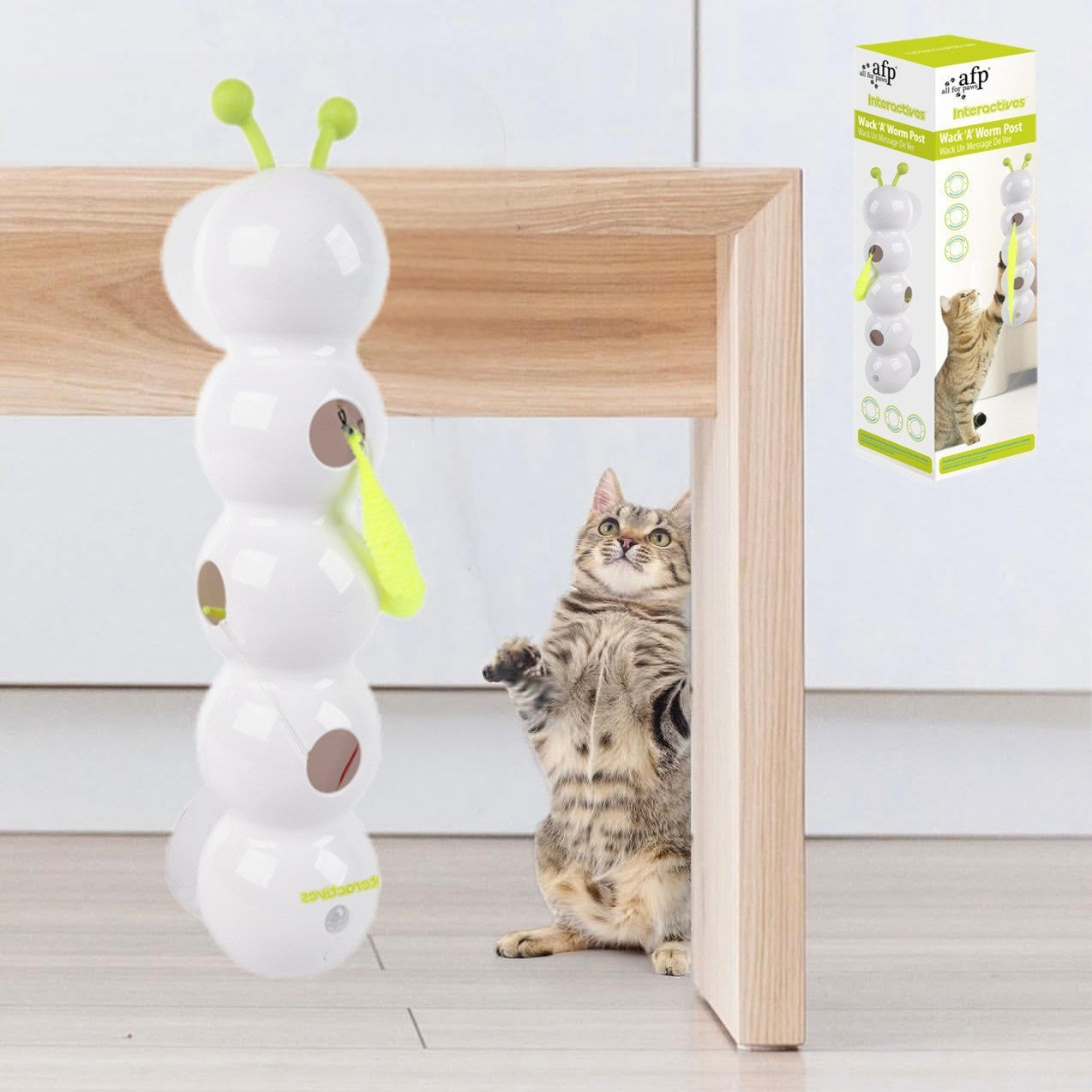 Interactive Caterpillar Cat Toy – Suction Cup
