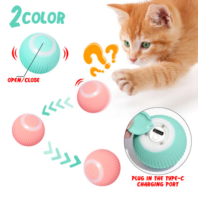 Electric Gravity Rolling Cat Ball Toy