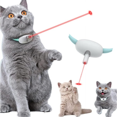 Smart Laser Cat Collar Toy – USB Rechargeable