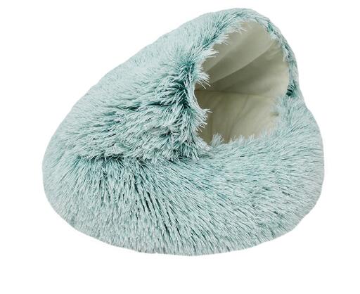2-in-1 Round Plush Pet Bed