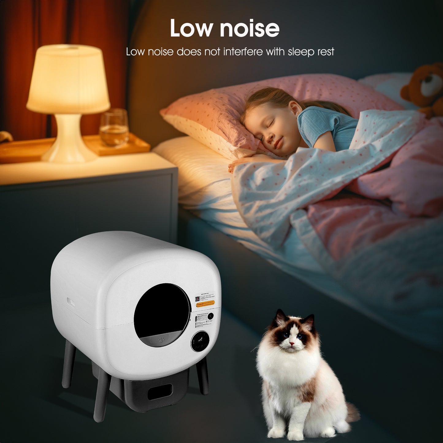 Smart Cat Litter Box with Sensors - Model B