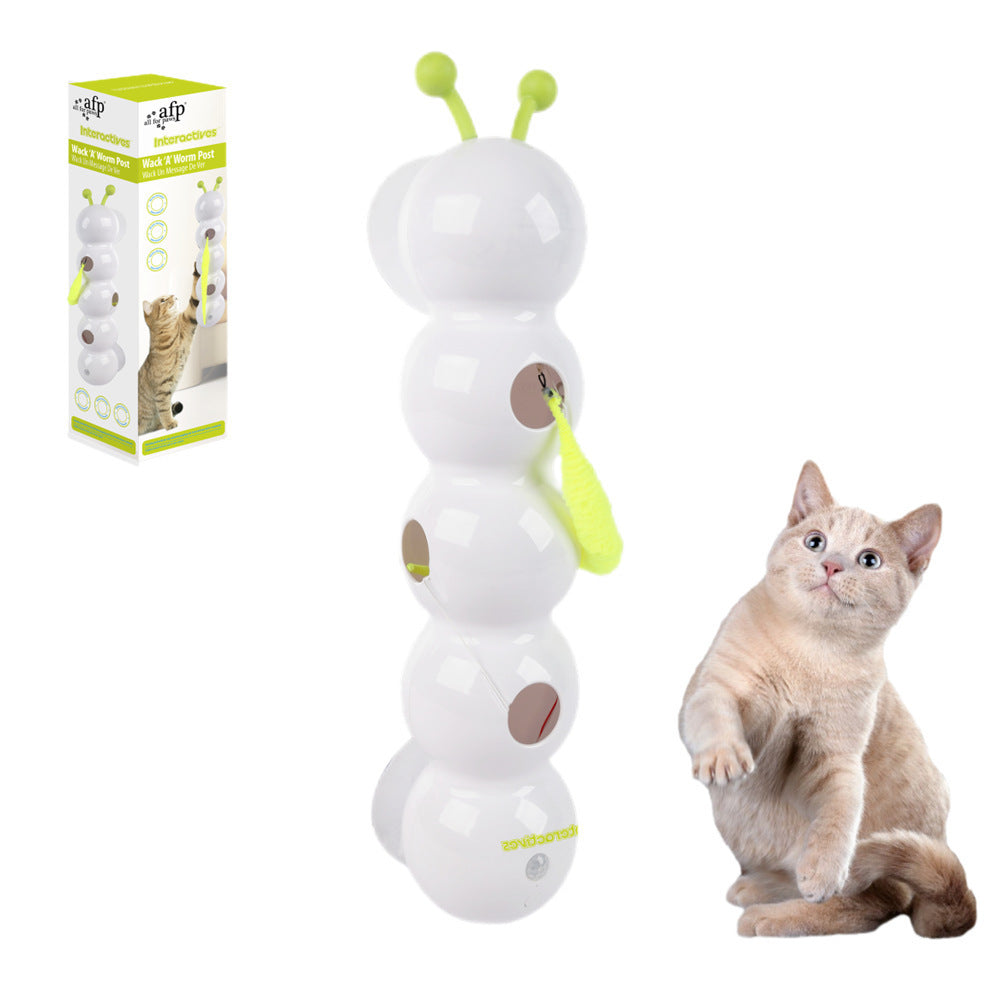 Interactive Caterpillar Cat Toy – Suction Cup