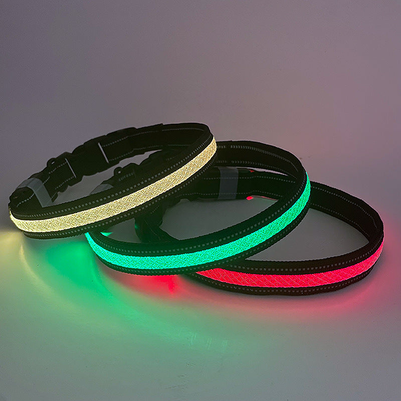 LED App-Controlled Pet Collar -
USB Rechargeable