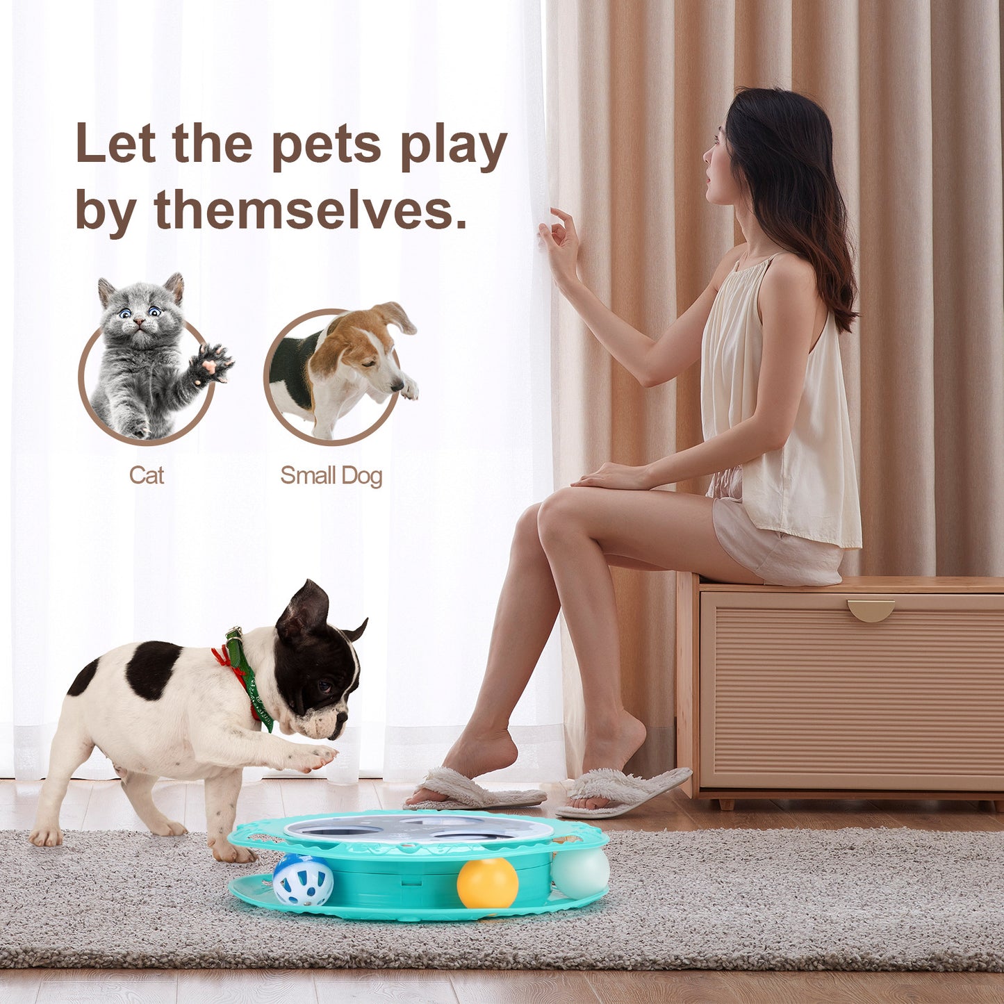 360° Electric Rotating Cat Ball Toy