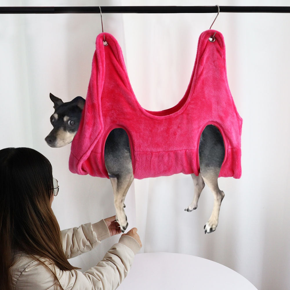 Pet Grooming Restraint Hammock Bag