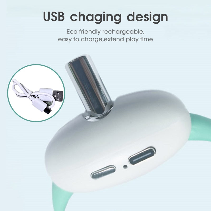Smart Laser Cat Collar Toy – USB Rechargeable