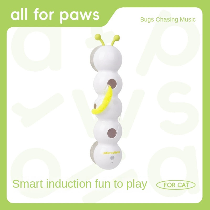 Interactive Caterpillar Cat Toy – Suction Cup