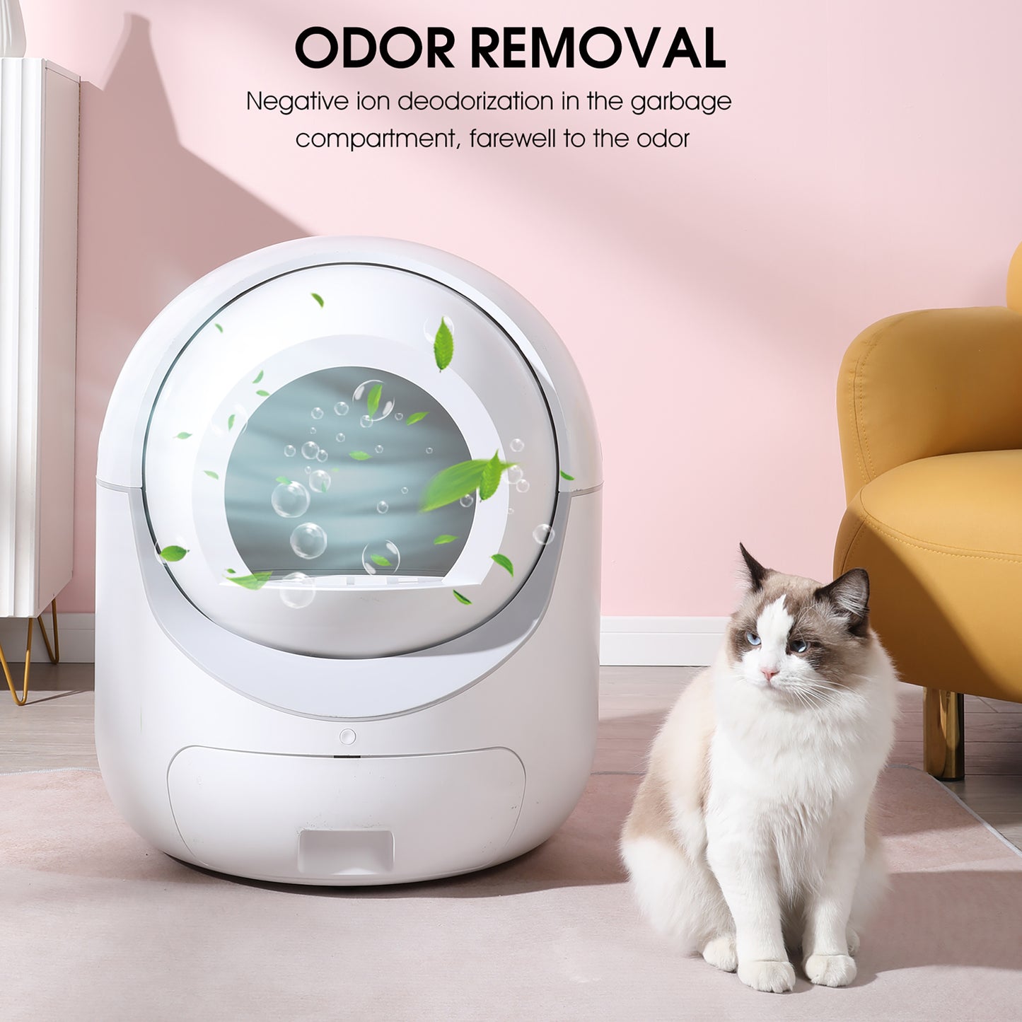 Smart WiFi Cat Litter Box – Multi-Cat & 5G