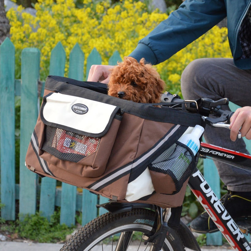Portable Pet Bicycle Carrier Bag