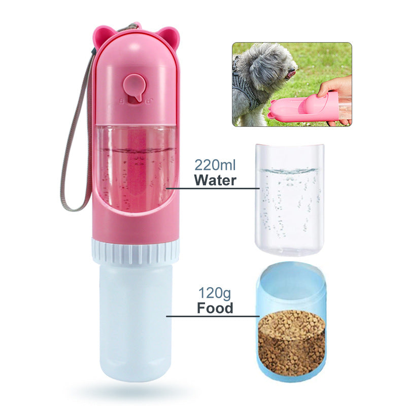 Portable 2-in-1 Pet Water & Food Cup