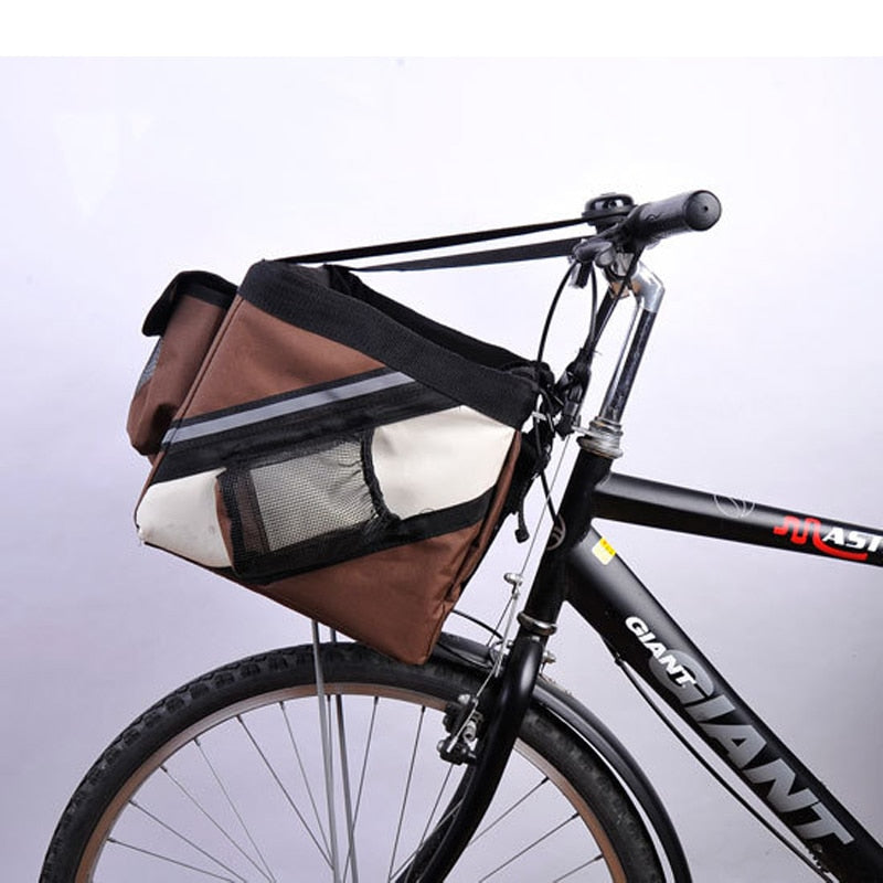 Portable Pet Bicycle Carrier Bag