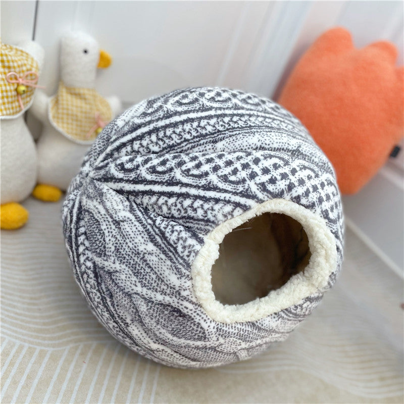 Woven Wool Ball Cat Nest