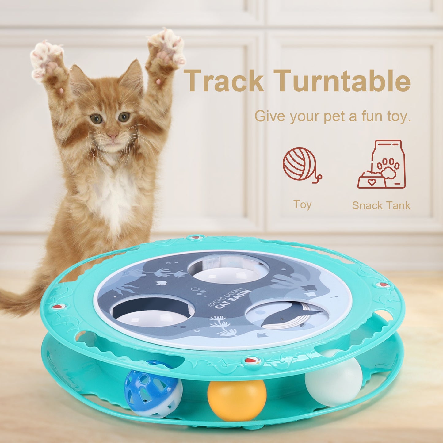 360° Electric Rotating Cat Ball Toy