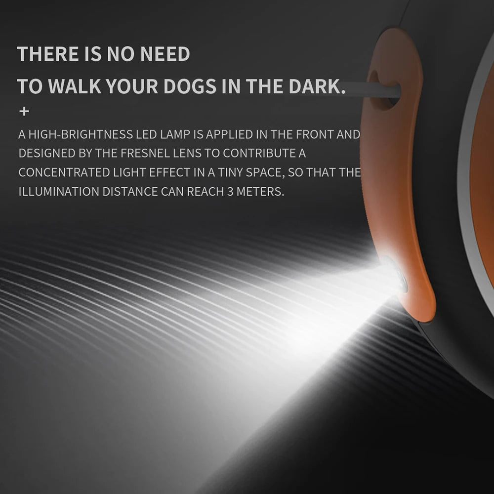 UFO LED Retractable Dog Leash – 3M