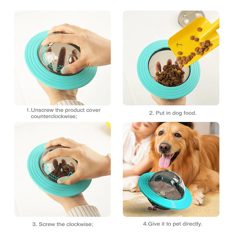 Dog Flying Saucer Slow Feeder Toy